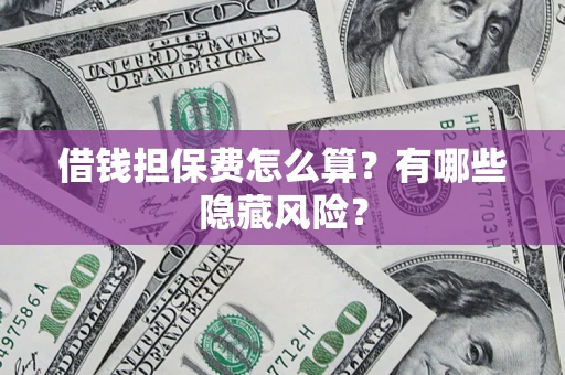 北京借钱担保费怎么算？有哪些隐藏风险？