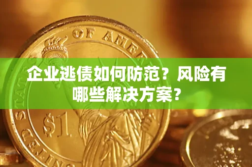 北京企业逃债如何防范？风险有哪些解决方案？