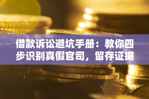 北京借款诉讼避坑手册：教你四步识别真假官司，留存证据不踩雷