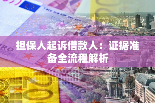 北京担保人起诉借款人：证据准备全流程解析
