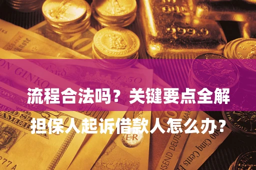 北京

担保人起诉借款人怎么办？流程合法吗？关键要点全解析