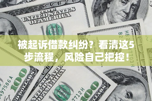 北京被起诉借款纠纷？看清这5步流程，风险自己把控！